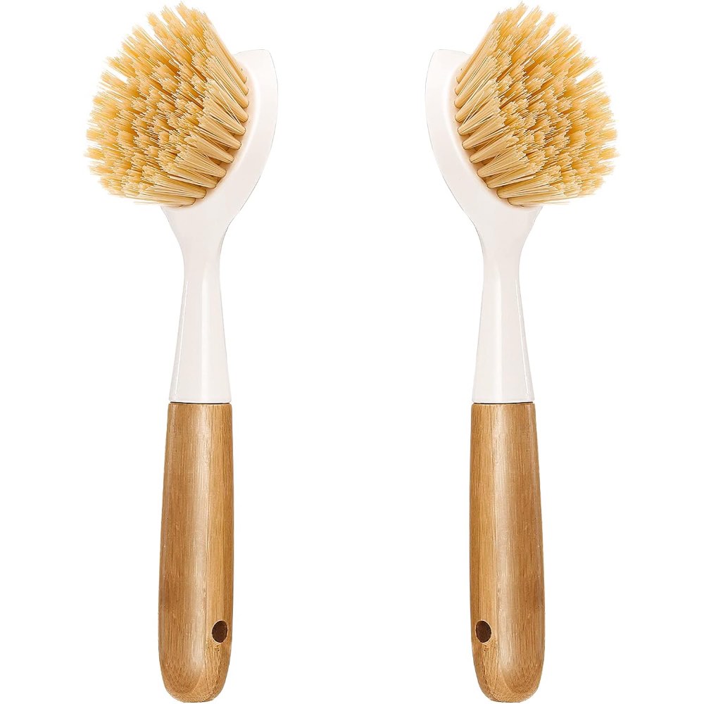 56 Must-Have Zero Waste Essentials for a Sustainable Lifestyle - Bamboo Cleaning Brushes